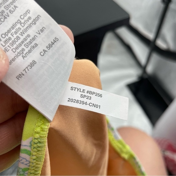 SZ Blockprints X JCrew high-rise full-coverage bikini bottom green paisley Sz S - Picture 4 of 5